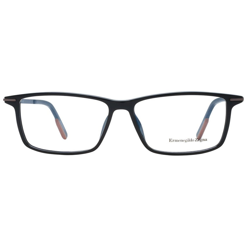 Ermenegildo Zegna Black Plastic Glasses (Frames) Ermenegildo Zegna