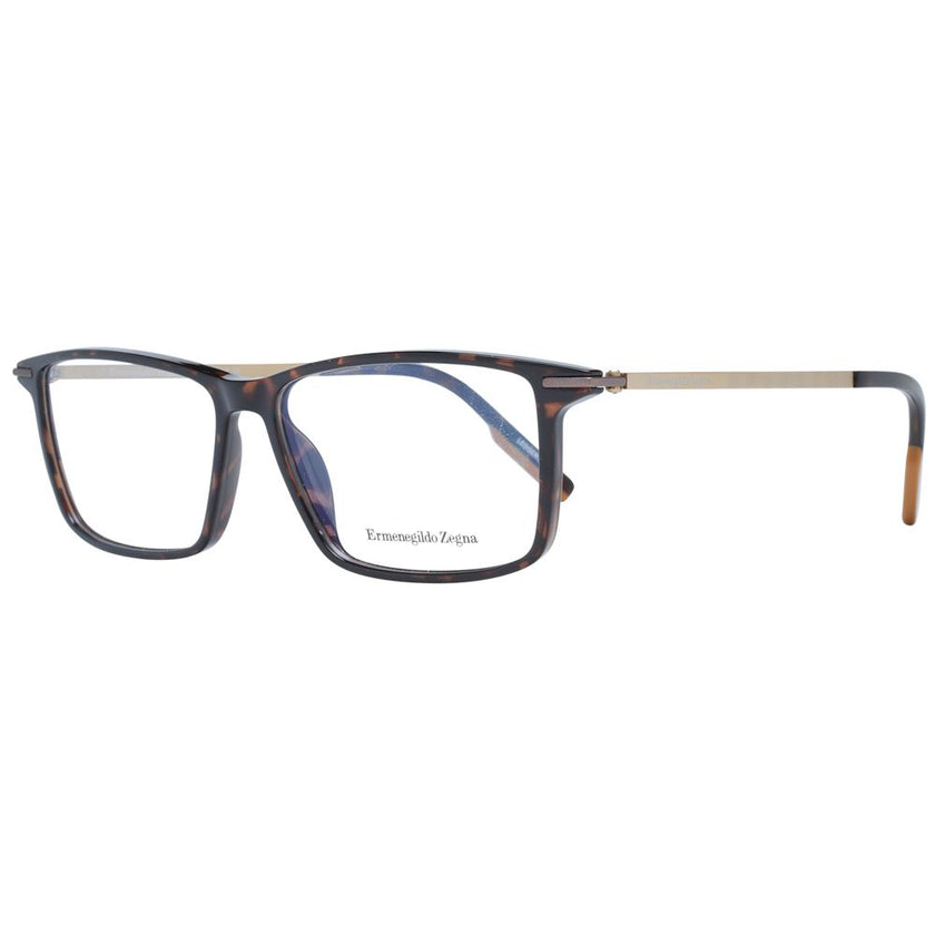 Ermenegildo Zegna Brown Plastic Glasses (Frames) Ermenegildo Zegna