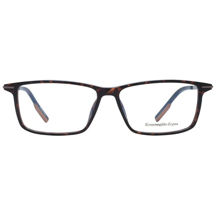 Ermenegildo Zegna Brown Plastic Glasses (Frames) Ermenegildo Zegna
