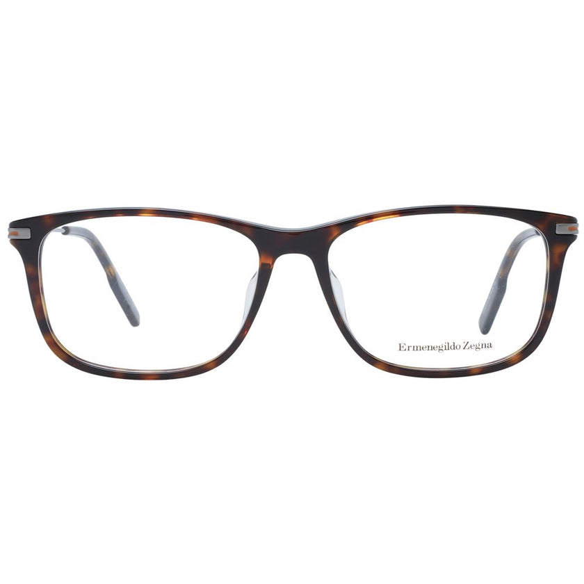 Ermenegildo Zegna Brown Plastic Glasses (Frames) Ermenegildo Zegna