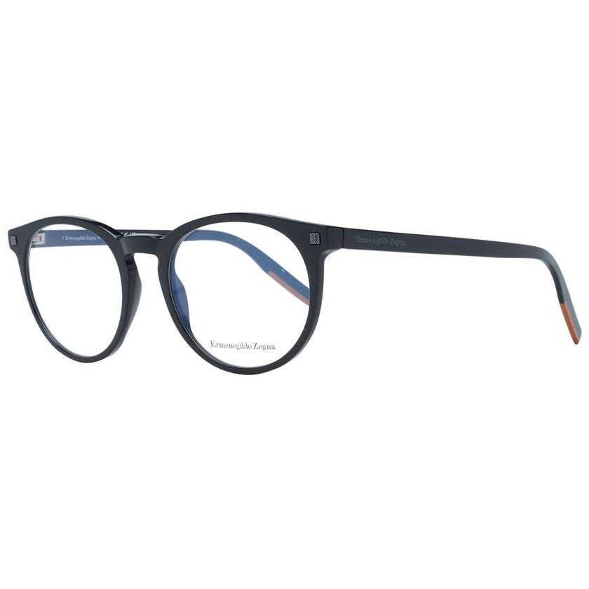 Ermenegildo Zegna Black Plastic Glasses (Frames) Ermenegildo Zegna