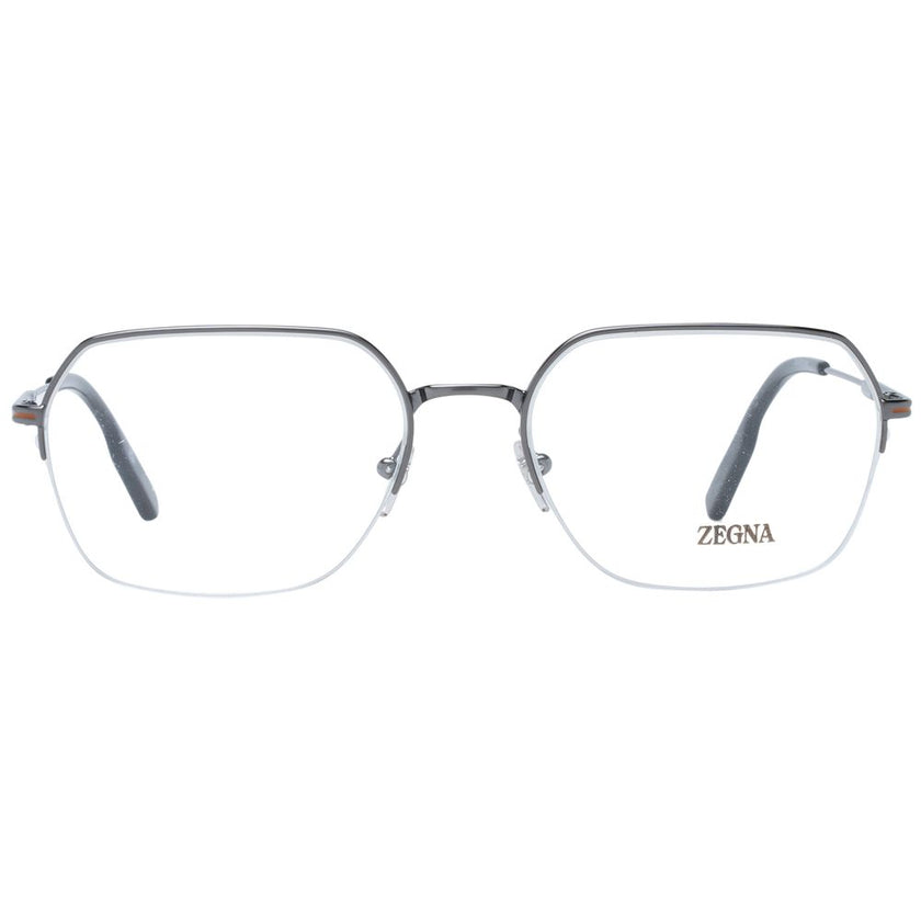 Ermenegildo Zegna Gray Metal Glasses (Frames) Ermenegildo Zegna