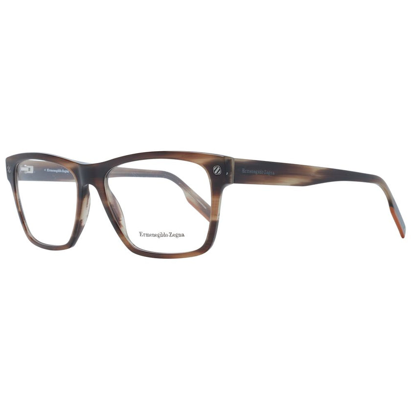 Ermenegildo Zegna Brown Plastic Glasses (Frames) Ermenegildo Zegna