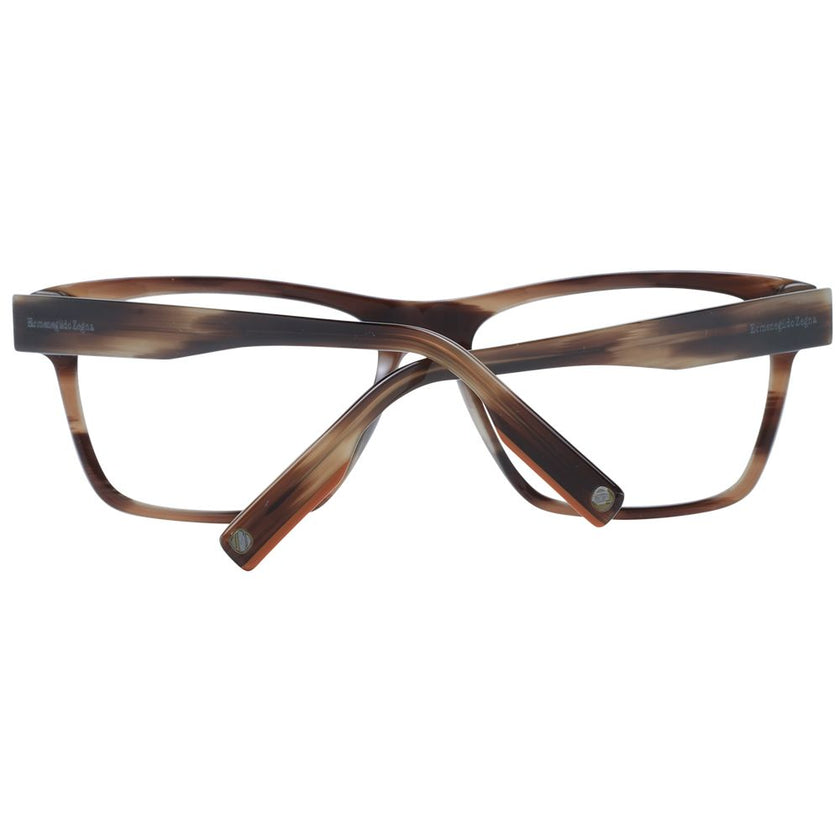Ermenegildo Zegna Brown Plastic Glasses (Frames) Ermenegildo Zegna