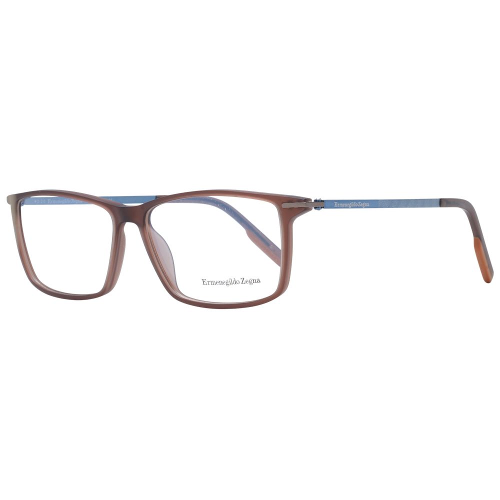 Ermenegildo Zegna Brown Men Glasses Frame Ermenegildo Zegna