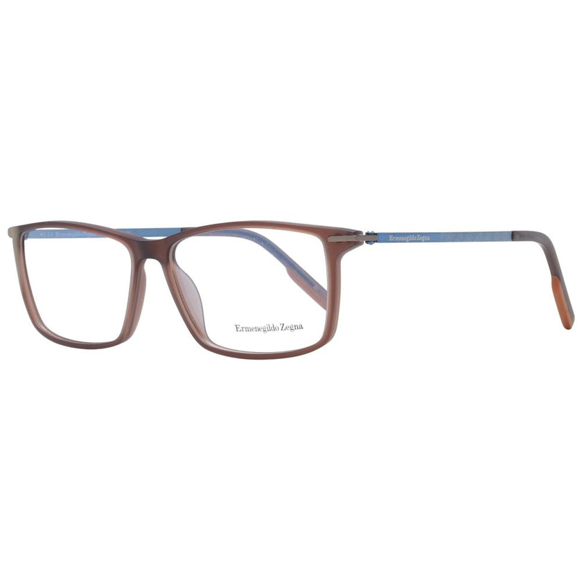 Ermenegildo Zegna Brown Plastic Glasses (Frames) Ermenegildo Zegna