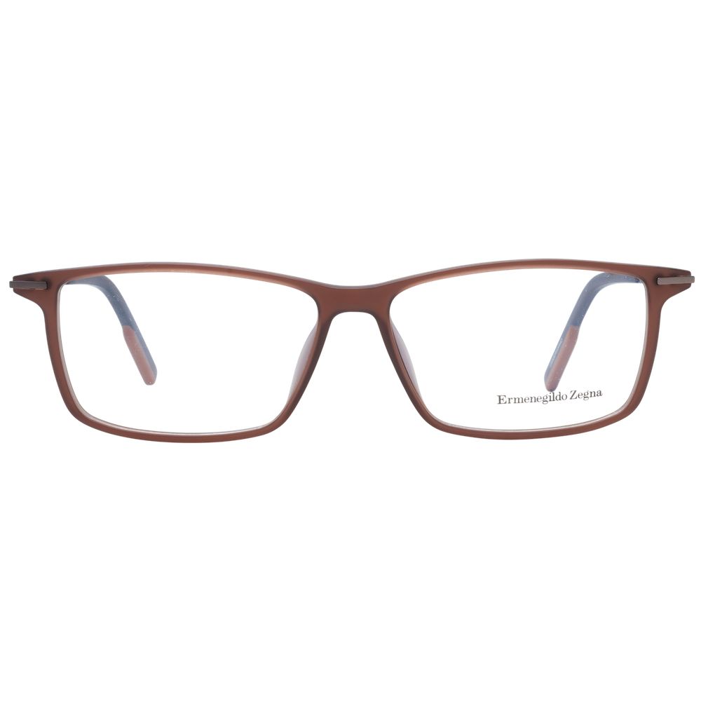 Ermenegildo Zegna Brown Men Glasses Frame Ermenegildo Zegna