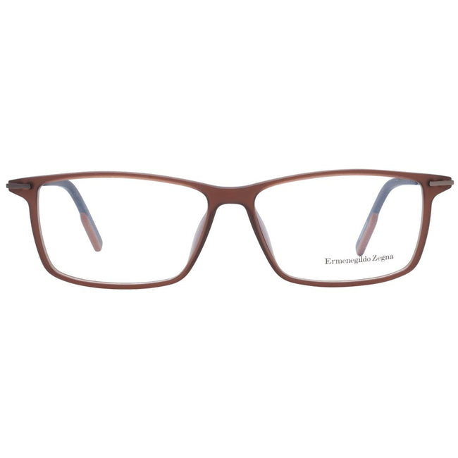 Ermenegildo Zegna Brown Men Glasses Frame Ermenegildo Zegna