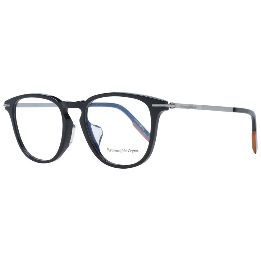 Ermenegildo Zegna Black Plastic Glasses (Frames) Ermenegildo Zegna