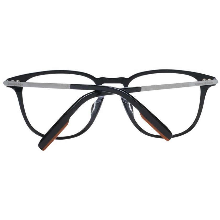 Ermenegildo Zegna Black Plastic Glasses (Frames) Ermenegildo Zegna