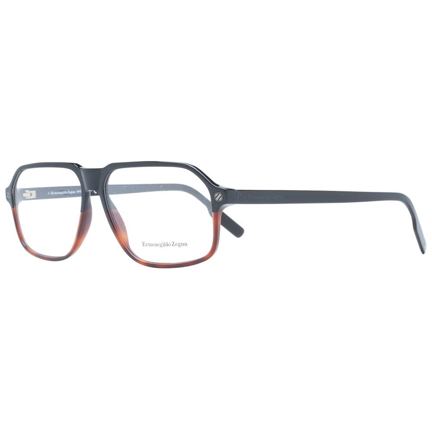 Ermenegildo Zegna Black Plastic Glasses (Frames) Ermenegildo Zegna