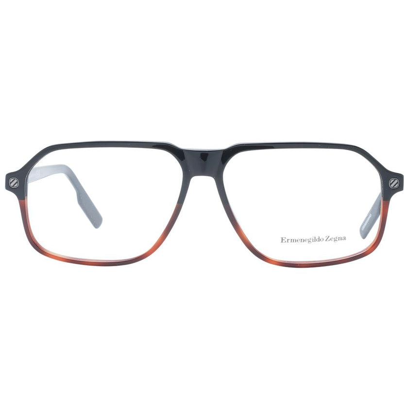 Ermenegildo Zegna Black Plastic Glasses (Frames) Ermenegildo Zegna