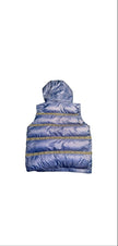 Versace Elegant Black Logo Band Vest with Detachable Hood Versace