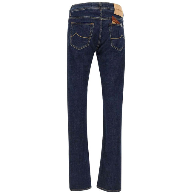 Jacob Cohen Blue Stretch Denim Men's Jeans Jacob Cohen
