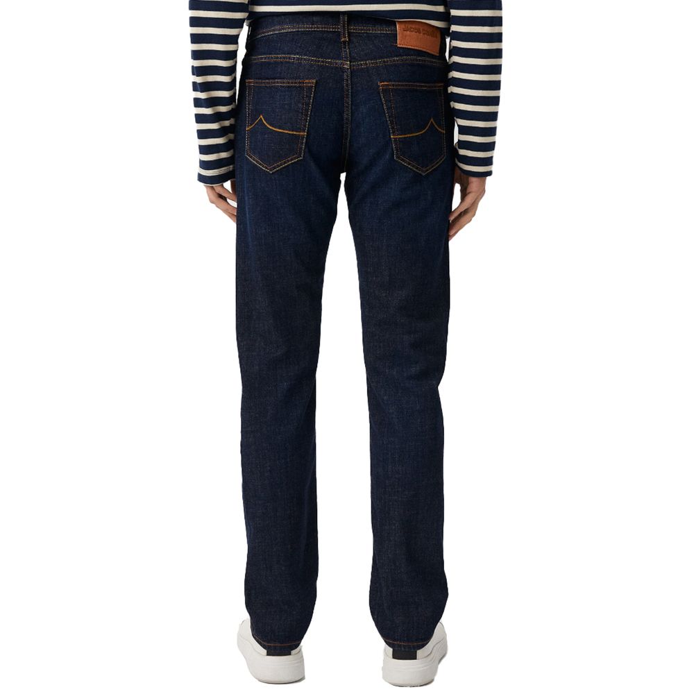 Jacob Cohen Blue Cotton Men Jeans Jacob Cohen