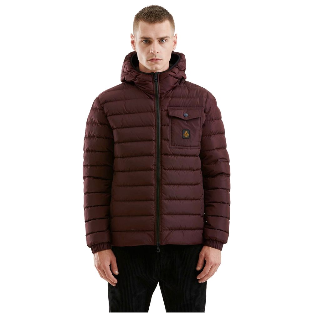 Refrigiwear Red Nylon Men Jacket Refrigiwear