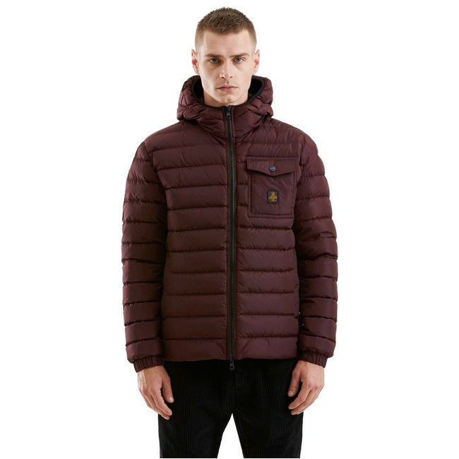 Refrigiwear Red Nylon Men Jacket Refrigiwear