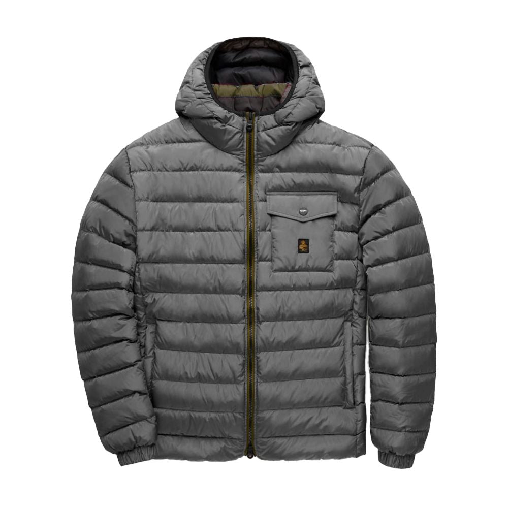 Refrigiwear Gray Nylon Men Jacket Refrigiwear