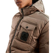 Refrigiwear Brown Nylon Men Jacket Refrigiwear