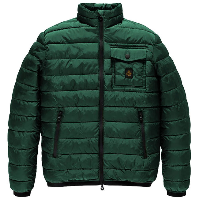 Refrigiwear Green Nylon Men Jacket Refrigiwear