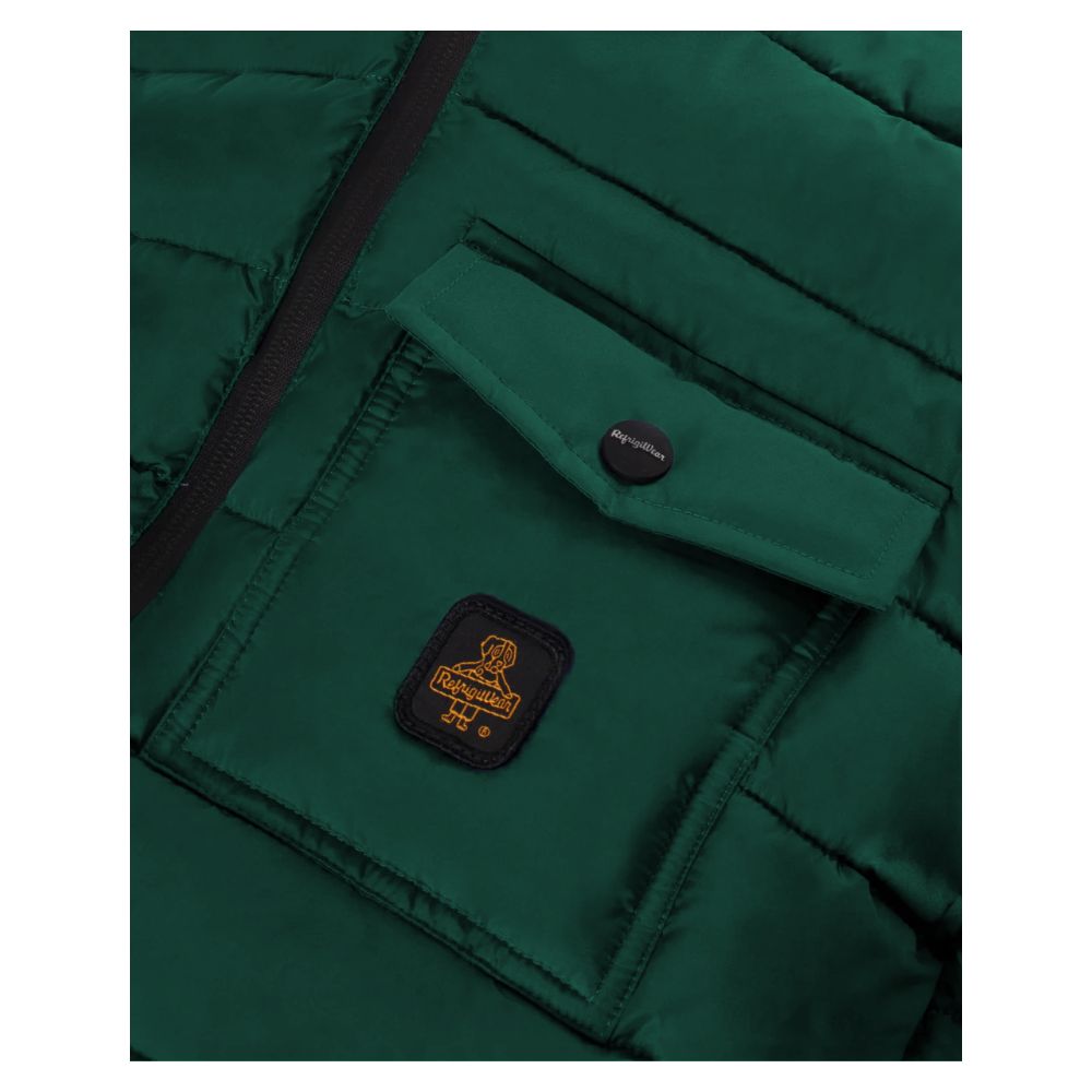 Refrigiwear Green Nylon Men Jacket Refrigiwear