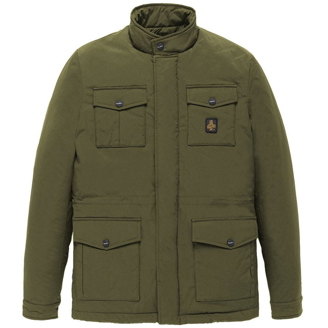 Refrigiwear Green Nylon Men Jacket Refrigiwear