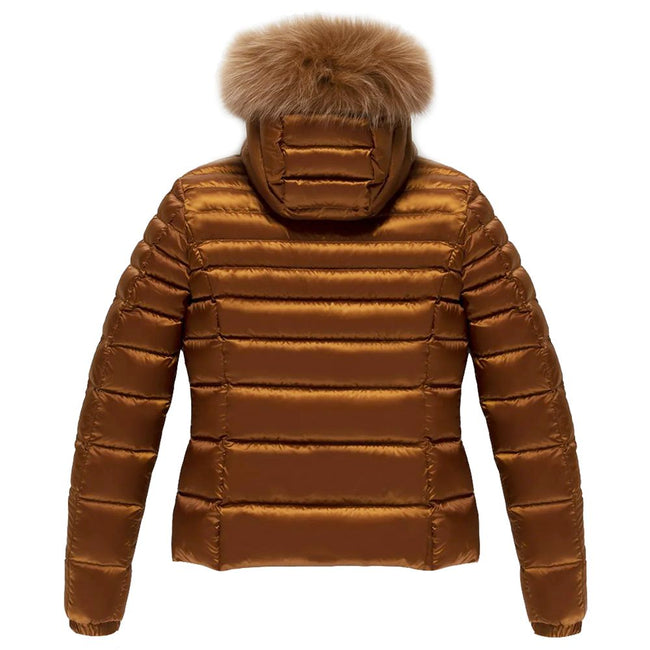 Refrigiwear Orange Nylon Women Jacket Refrigiwear