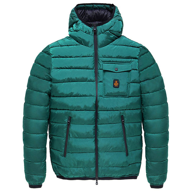 Refrigiwear Green Nylon Men Jacket Refrigiwear