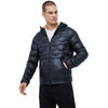 Refrigiwear Blue Nylon Men Jacket with Slim Fit and Feather Padding Refrigiwear