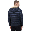Refrigiwear Blue Nylon Men Jacket with Slim Fit and Feather Padding Refrigiwear