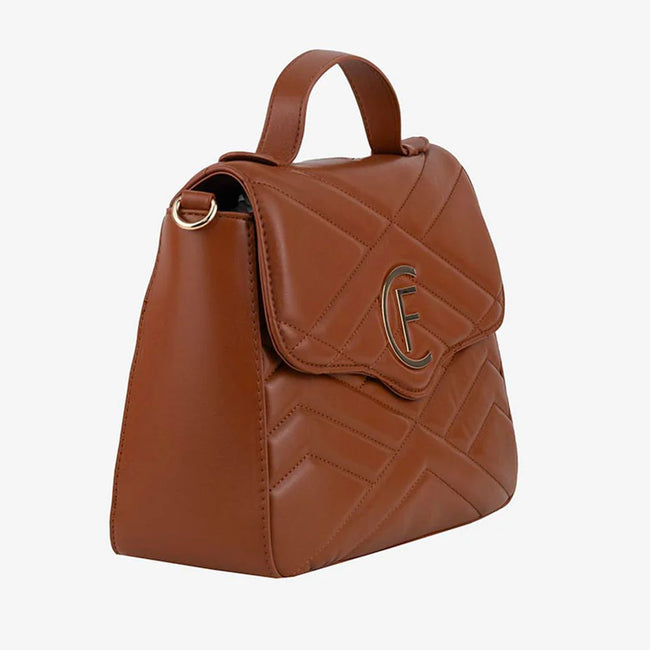 CRISTINAEFFE Brown Artificial Leather Women Crossbody Bag CRISTINAEFFE