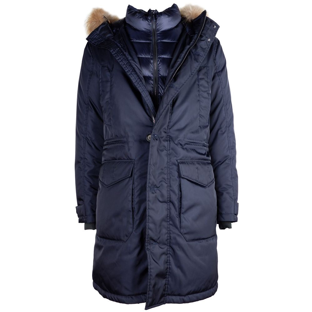 Add Blue Nylon Men's Jacket Add