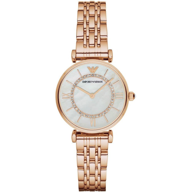 Armani Rose Gold Stainless Steel Watch Armani