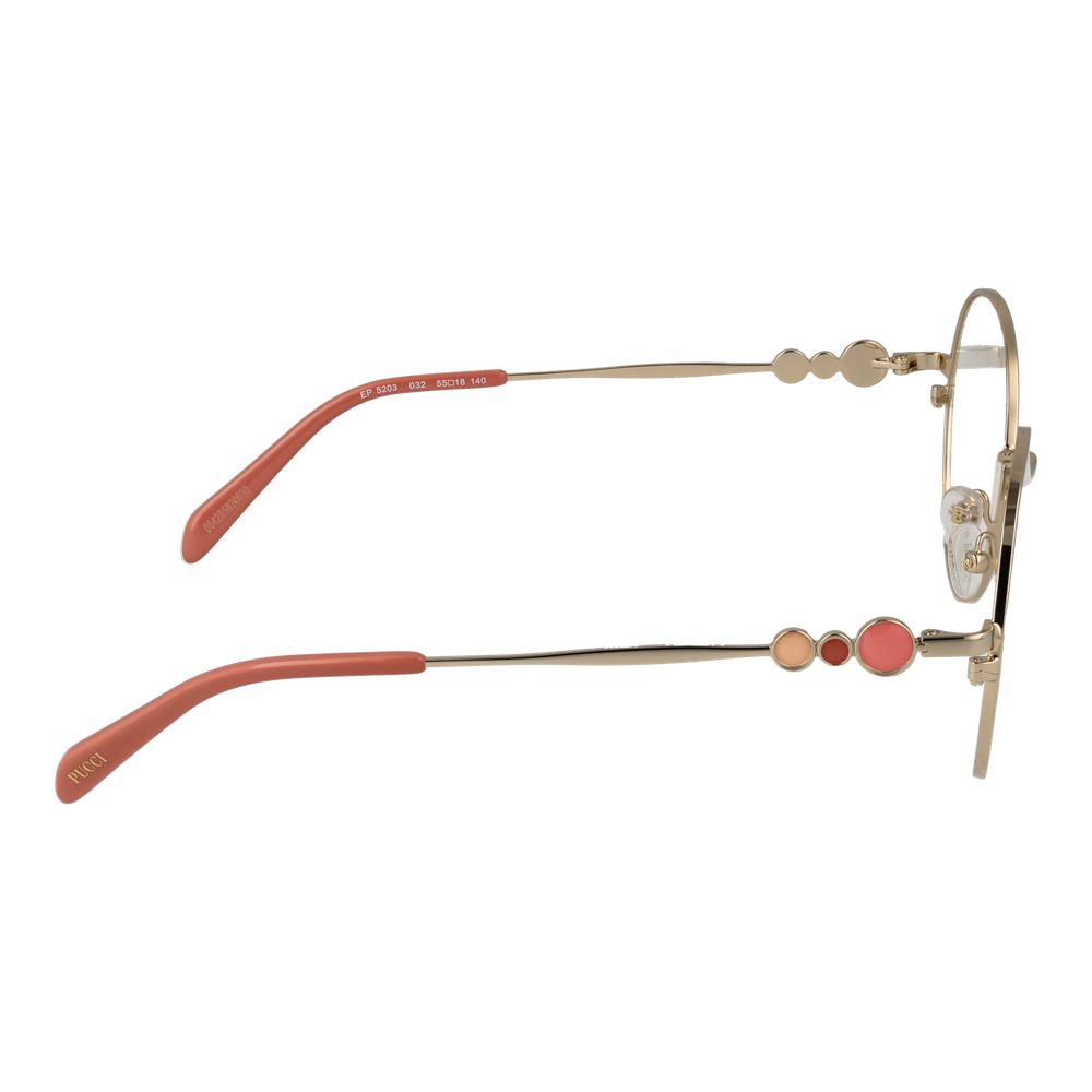 Emilio Pucci Gold Women Glasses Frame Emilio Pucci