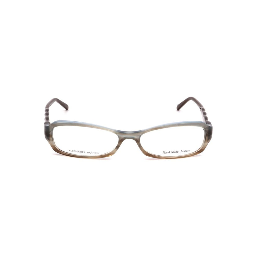 Alexander McQueen Brown Acetate Glasses (Frames) Alexander McQueen