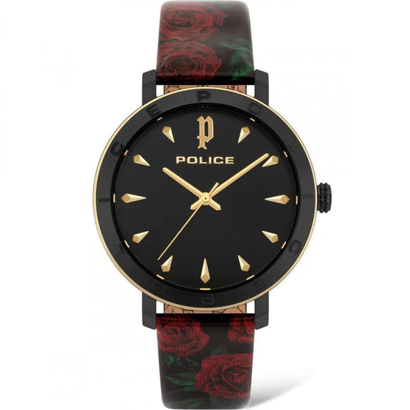 Police Red Stainless Steel Dress Watch Police