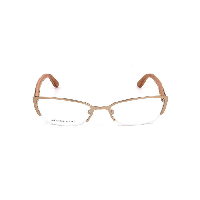 Alexander McQueen Brown Metal Frames Alexander McQueen