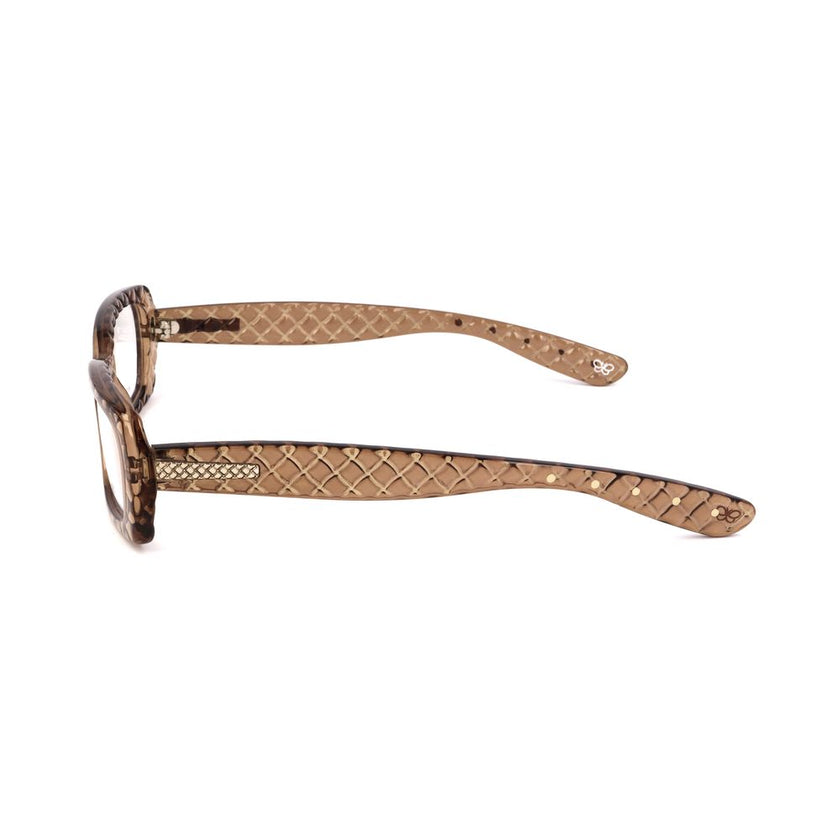 Bottega Veneta Brown Plastic Glasses (Frames) Bottega Veneta