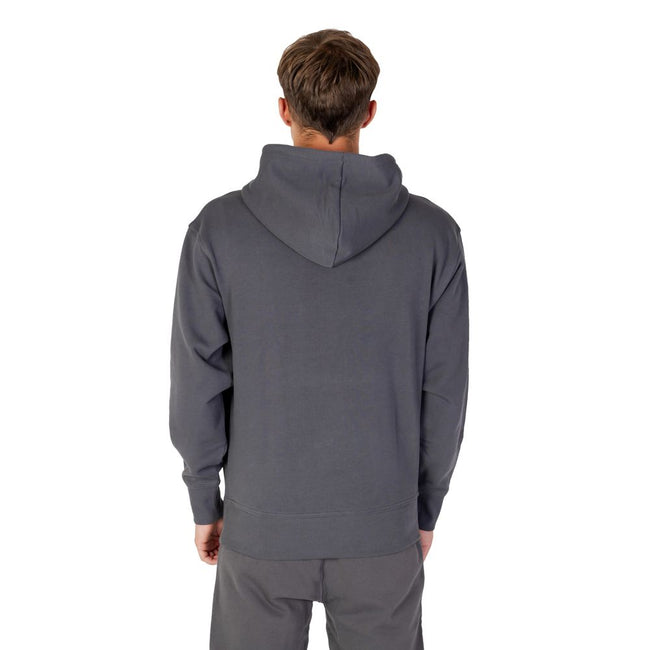 Hugo Boss Gray Cotton Hoody Hugo Boss