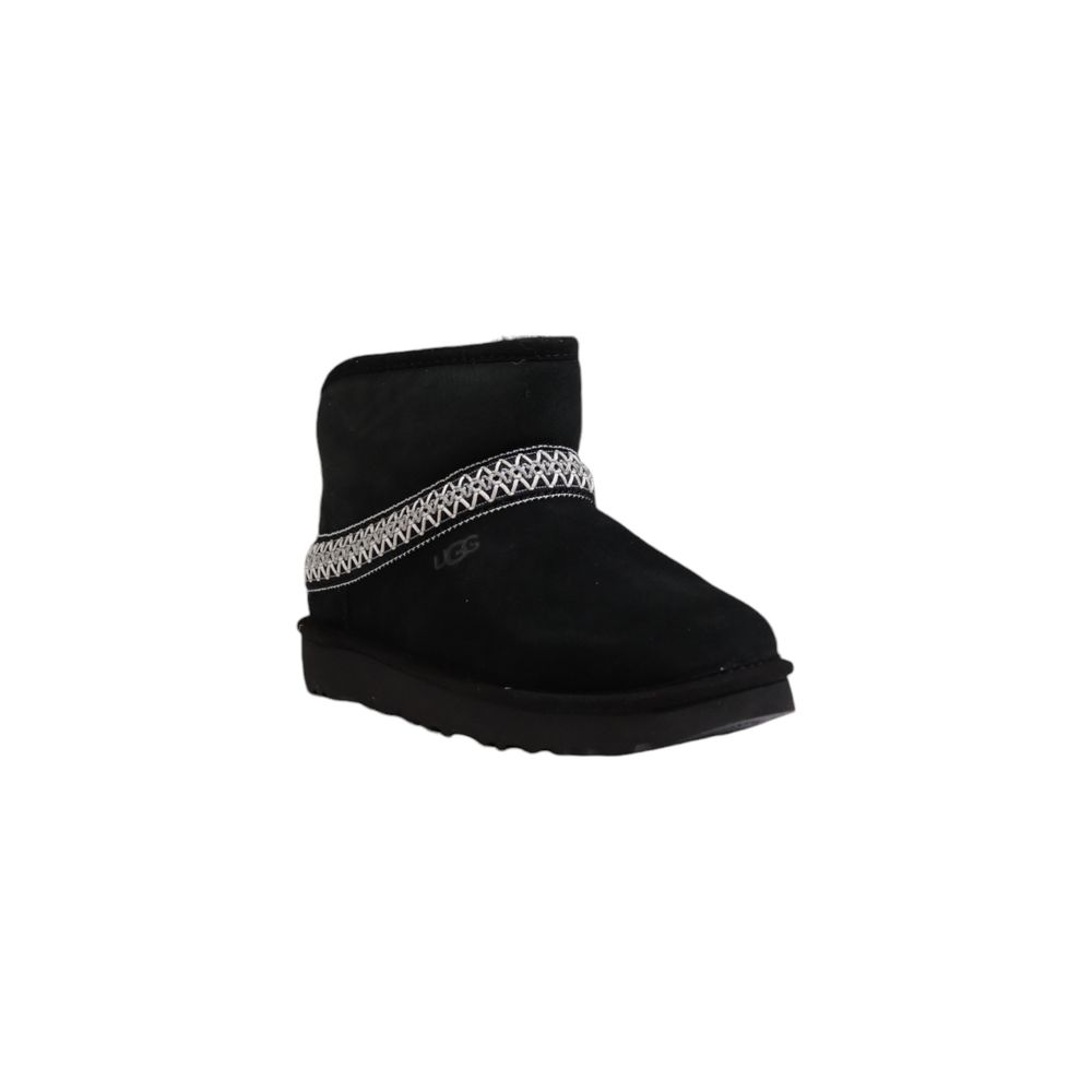 UGG Black Suede Leather Ankle UGG