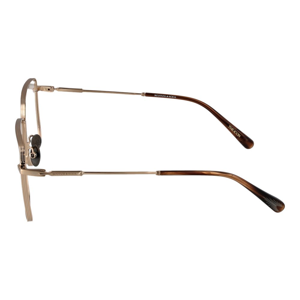 Scotch & Soda Gold Men Glasses Frame Scotch & Soda