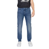 Hugo Boss Blue Cotton Relaxed Fit Jean Hugo Boss