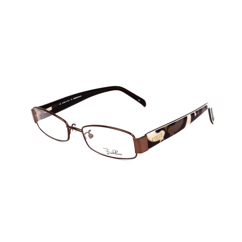 Emilio Pucci Brown Metal Frames Emilio Pucci