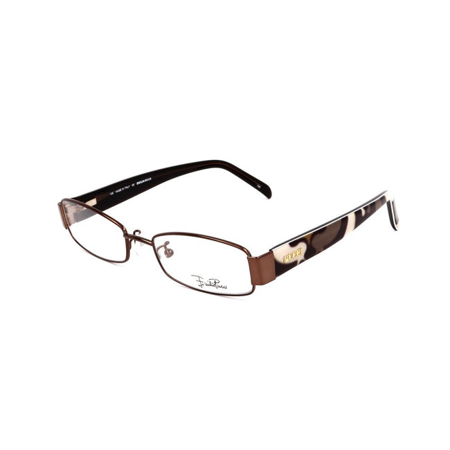 Emilio Pucci Brown Metal Frames Emilio Pucci