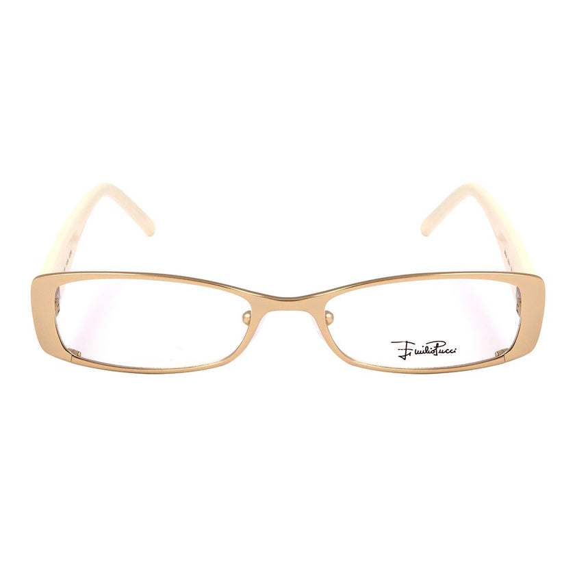 Emilio Pucci Gold Metal Glasses (Frames) Emilio Pucci