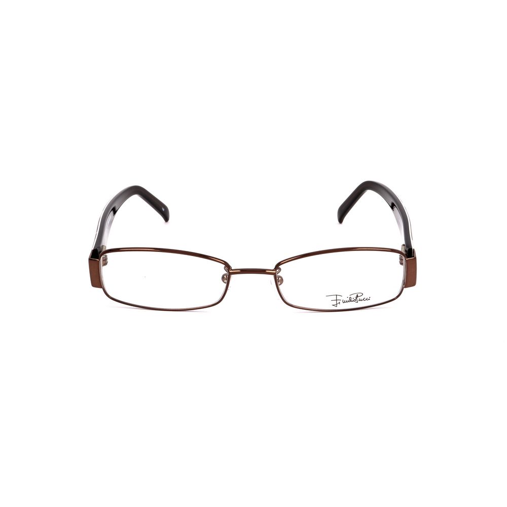 Emilio Pucci Brown Metal Frames Emilio Pucci