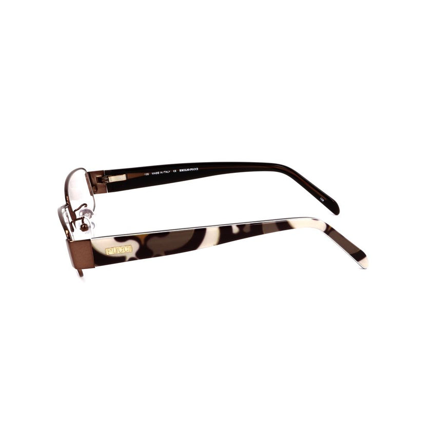 Emilio Pucci Brown Metal Glasses (Frames) Emilio Pucci