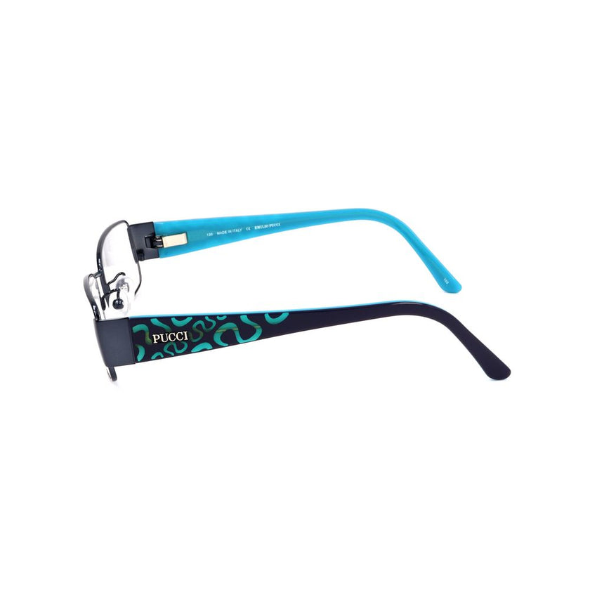 Emilio Pucci Blue Metal Glasses (Frames) Emilio Pucci