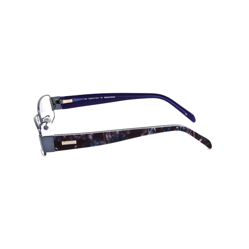 Emilio Pucci Blue Metal Glasses (Frames) Emilio Pucci