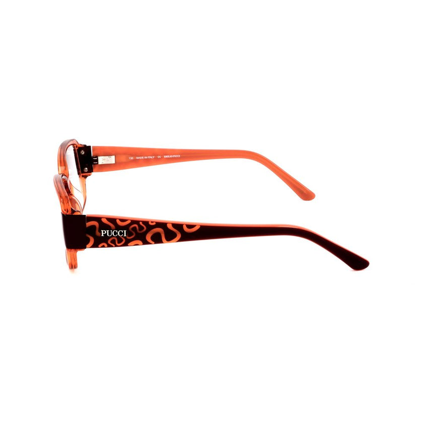 Emilio Pucci Orange Plastic Glasses (Frames) Emilio Pucci